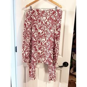 Kamp Kloz Athletic Paisley Workout Skirt With Leggings - New Without Tags- 1X